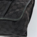 GUCCI GG Canvas Hand Bag Black Silver 000 0854 Auth ep12622-10
