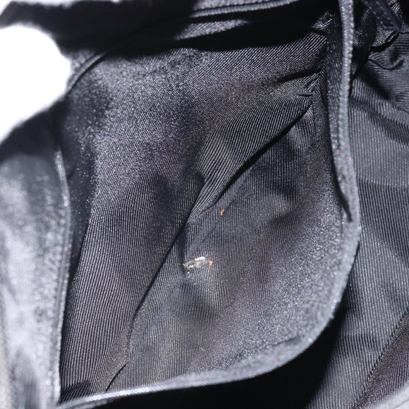 GUCCI GG Canvas Hand Bag Black Silver 000 0854 Auth ep12622