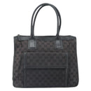 GUCCI GG Canvas Hand Bag Black Silver 000 0854 Auth ep12622-2