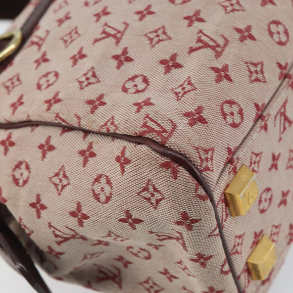 LOUIS VUITTON Monogram Mini Josephine PM Hand Bag Red M92216 LV Auth ep12624