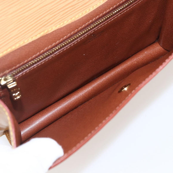 LOUIS VUITTON Epi Montaigne 23 Clutch Bag Beige LV Auth ep12627