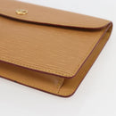 LOUIS VUITTON Epi Montaigne 23 Clutch Bag Beige LV Auth ep12627-7