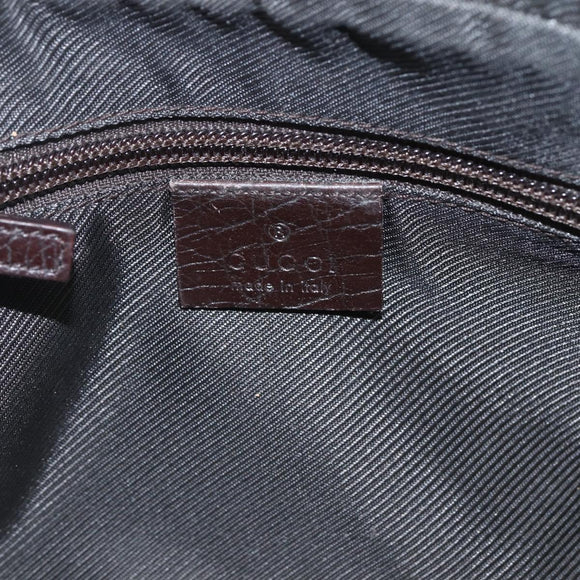 GUCCI GG Supreme Web Sherry Line Clutch Bag PVC Beige Silver 73956 Auth ep12637