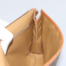 CELINE Macadam Canvas Shoulder Bag PVC Leather Brown Gold Auth ep12638-17