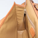 CELINE Macadam Canvas Shoulder Bag PVC Leather Brown Gold Auth ep12638-18