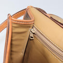 CELINE Macadam Canvas Shoulder Bag PVC Leather Brown Gold Auth ep12638-19