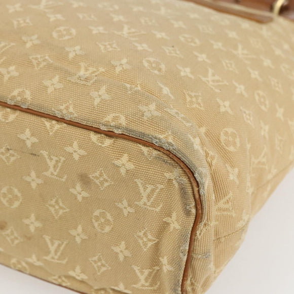LOUIS VUITTON Monogram Mini Lucille GM Tote Bag Beige M92683 LV Auth ep12640