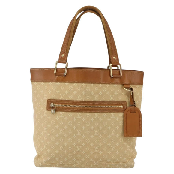 LOUIS VUITTON Monogram Mini Lucille GM Tote Bag Beige M92683 LV Auth ep12640