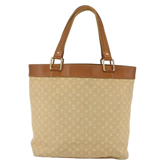 LOUIS VUITTON Monogram Mini Lucille GM Tote Bag Beige M92683 LV Auth ep12640