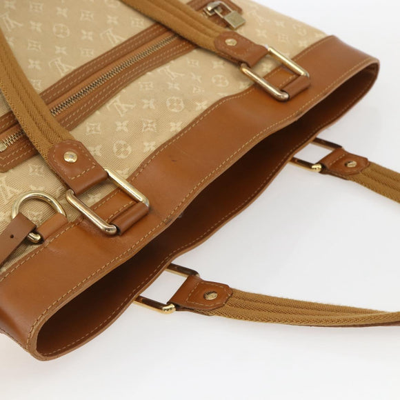 LOUIS VUITTON Monogram Mini Lucille GM Tote Bag Beige M92683 LV Auth ep12640