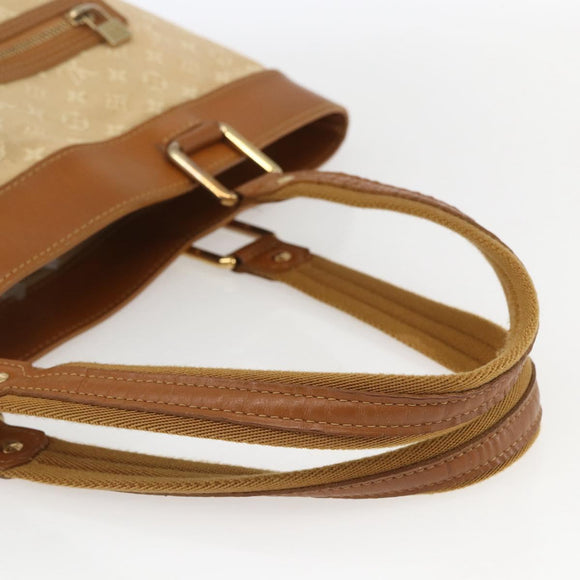 LOUIS VUITTON Monogram Mini Lucille GM Tote Bag Beige M92683 LV Auth ep12640