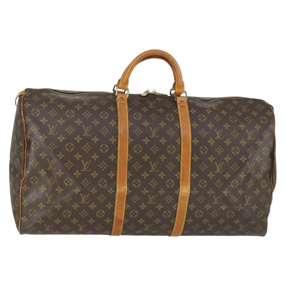 LOUIS VUITTON Monogram Keepall 60 Boston Bag M41422 LV Auth ep12641
