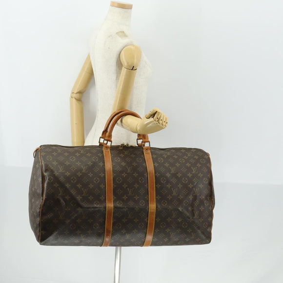 LOUIS VUITTON Monogram Keepall 60 Boston Bag M41422 LV Auth ep12641