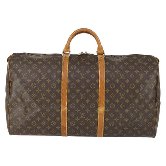 LOUIS VUITTON Monogram Keepall 60 Boston Bag M41422 LV Auth ep12641