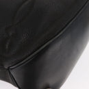 GUCCI Shoulder Bag Leather Black Gold Auth ep12642-9