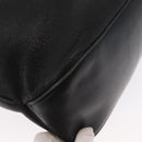 GUCCI Shoulder Bag Leather Black Gold Auth ep12642-15