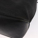 GUCCI Shoulder Bag Leather Black Gold Auth ep12642-16