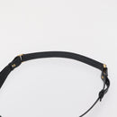 GUCCI Shoulder Bag Leather Black Gold Auth ep12642-8