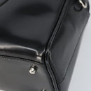 GUCCI Hand Bag Patent leather Black Silver 000 1274 0505 Auth ep12647-9