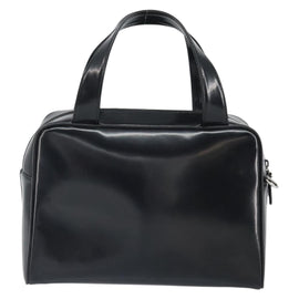 GUCCI Hand Bag Patent leather Black Silver 000 1274 0505 Auth ep12647 - 0