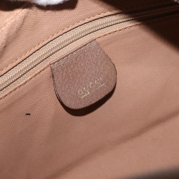 GUCCI GG Supreme Clutch Bag PVC Beige Gold 014 122 6087 Auth ep12649