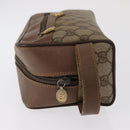 GUCCI GG Supreme Clutch Bag PVC Beige Gold 014 122 6087 Auth ep12649-5