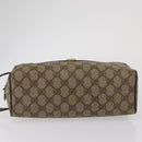 GUCCI GG Supreme Clutch Bag PVC Beige Gold 014 122 6087 Auth ep12649-7