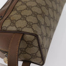 GUCCI GG Supreme Clutch Bag PVC Beige Gold 014 122 6087 Auth ep12649-8