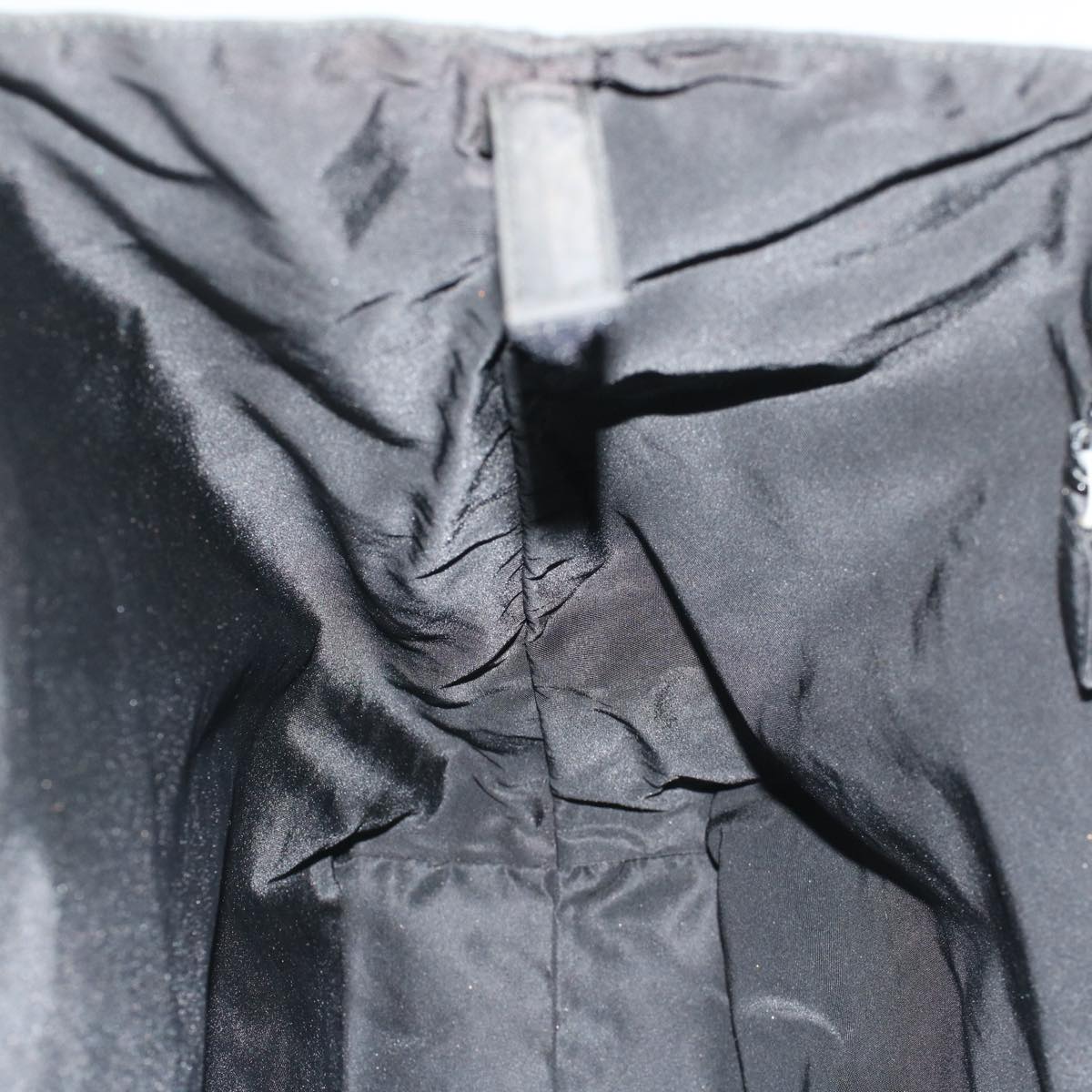 PRADA Hand Bag Nylon Black Auth ep1265