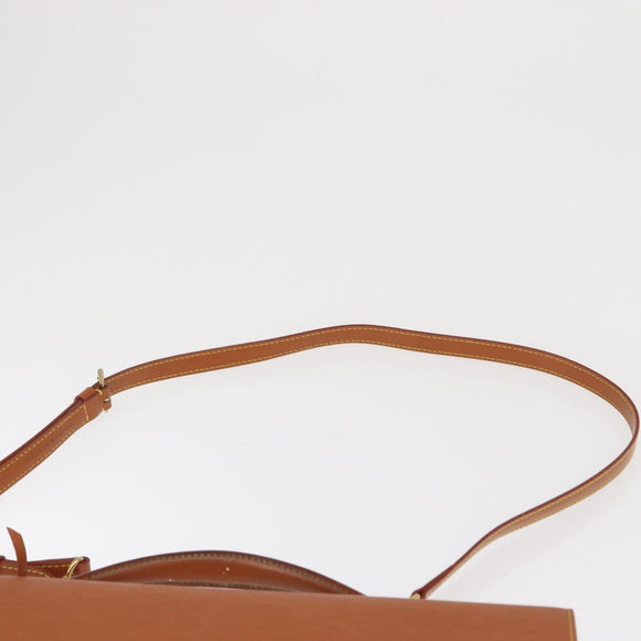 LOUIS VUITTON Epi Porte Documents Bandouliere Brown M54468 Auth ep12652