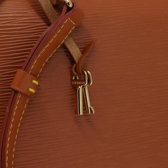 LOUIS VUITTON Epi Porte Documents Bandouliere Brown M54468 Auth ep12652