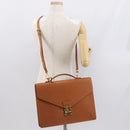 LOUIS VUITTON Epi Porte Documents Bandouliere Brown M54468 Auth ep12652-27