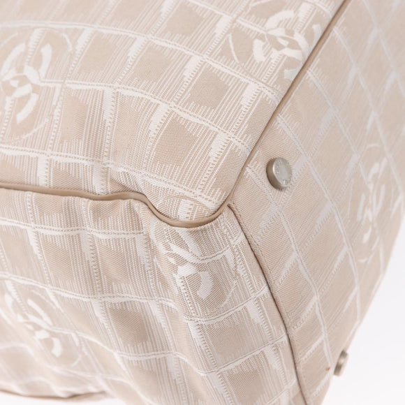 CHANEL New Travel Line Tote Bag Nylon Pink gold CC Auth ep12654