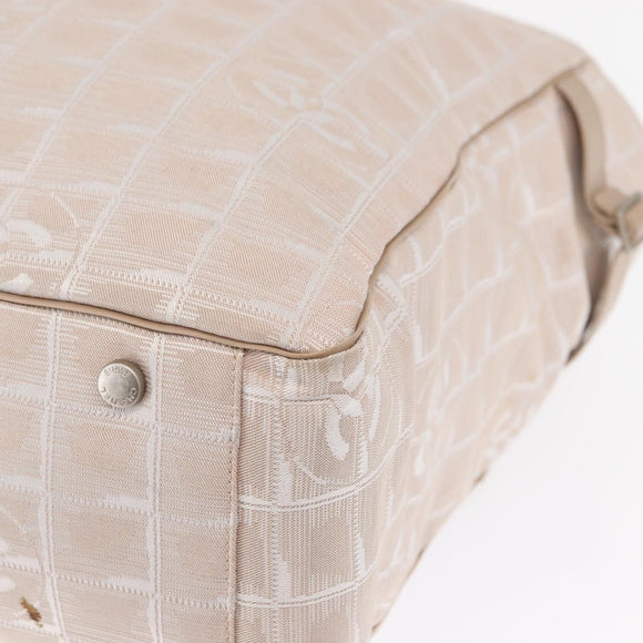 CHANEL New Travel Line Tote Bag Nylon Pink gold CC Auth ep12654