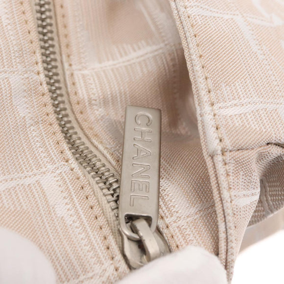CHANEL New Travel Line Tote Bag Nylon Pink gold CC Auth ep12654