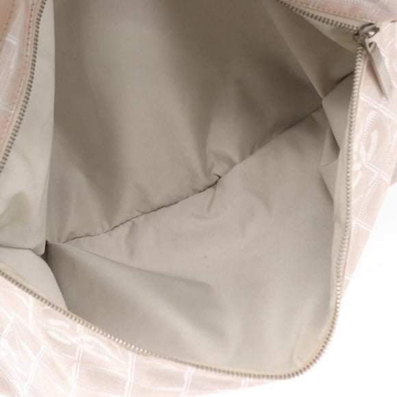 CHANEL New Travel Line Tote Bag Nylon Pink gold CC Auth ep12654