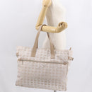 CHANEL New Travel Line Tote Bag Nylon Pink gold CC Auth ep12654-27