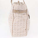 CHANEL New Travel Line Tote Bag Nylon Pink gold CC Auth ep12654-4