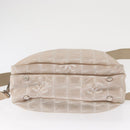 CHANEL New Travel Line Hand Bag Canvas Leather 2way Pink Gold CC Auth ep12659-6