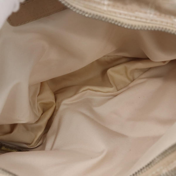 CHANEL New Travel Line Hand Bag Canvas Leather 2way Pink Gold CC Auth ep12659