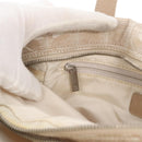 CHANEL New Travel Line Hand Bag Canvas Leather 2way Pink Gold CC Auth ep12659-25