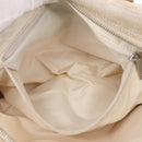 CHANEL New Travel Line Hand Bag Canvas Leather 2way Pink Gold CC Auth ep12659-26