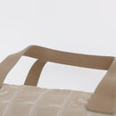 CHANEL New Travel Line Hand Bag Canvas Leather 2way Pink Gold CC Auth ep12659-14