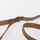 CELINE C Macadam Canvas Shoulder Bag PVC Beige Gold Auth ep12661-8