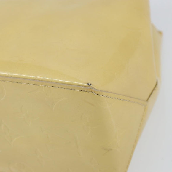LOUIS VUITTON Monogram Vernis Reade PM Hand Bag Beige M91334 LV Auth ep12672
