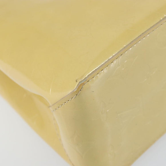 LOUIS VUITTON Monogram Vernis Reade PM Hand Bag Beige M91334 LV Auth ep12672