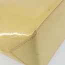 LOUIS VUITTON Monogram Vernis Reade PM Hand Bag Beige M91334 LV Auth ep12672-9
