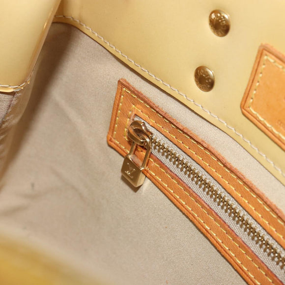 LOUIS VUITTON Monogram Vernis Reade PM Hand Bag Beige M91334 LV Auth ep12672