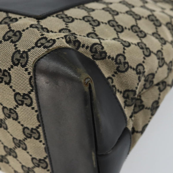 GUCCI GG Canvas Tote Bag Navy Silver 019 0426 2404 Auth ep12675