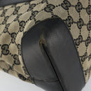 GUCCI GG Canvas Tote Bag Navy Silver 019 0426 2404 Auth ep12675-11